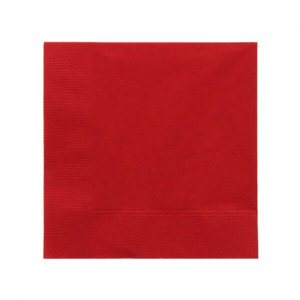 2層(2プライ)カラーナプキン Sサイズ SC-24 イタリアンレッド