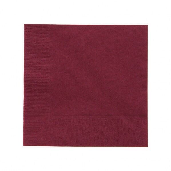 2層(2プライ)カラーナプキン Sサイズ SC-24 ワインレッド