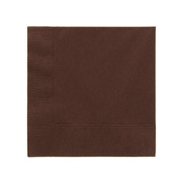2層（2プライ）カラーナプキン Sサイズ SC-24 チョコレート