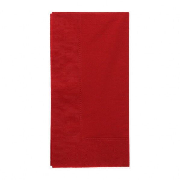 2層(2プライ)カラーナプキン Lサイズ LUC-28 イタリアンレッド