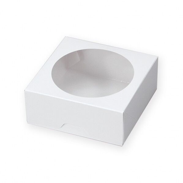 ペーパークラフト スナックケース ウィンドBOX WR-105 ホワイト 底部:105×105mm/深さ:43mm 004738703 50枚