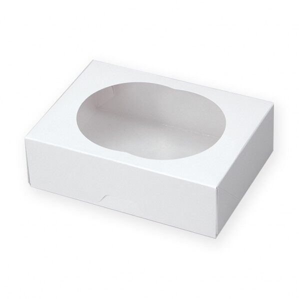 ペーパークラフト スナックケース ウィンドBOX WR-140 ホワイト 底部:140×105mm/深さ:43mm 004738704 50枚