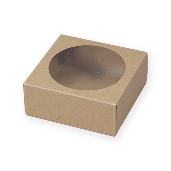 ペーパークラフト スナックケース ウィンドBOX WR-105 クラフト 底部:105×105mm/深さ:43mm 004738705 50枚