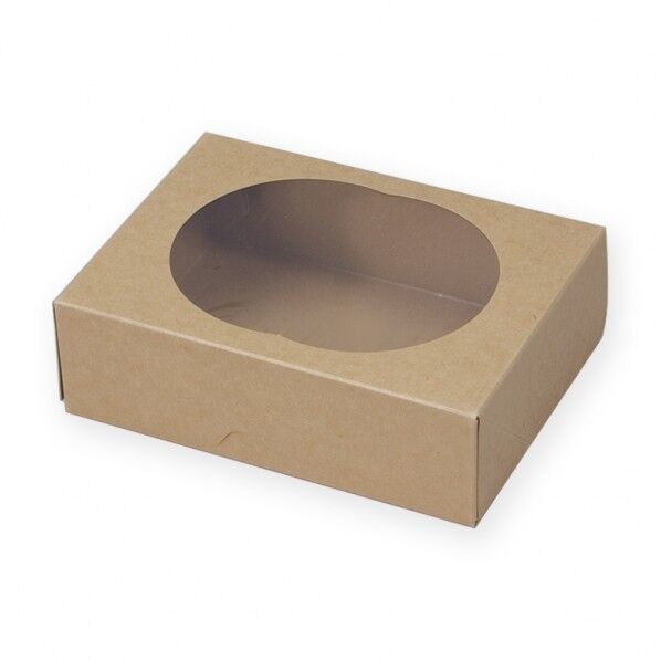 ペーパークラフト スナックケース ウィンドBOX WR-140 クラフト 底部:140×105mm/深さ:43mm 004738706 50枚