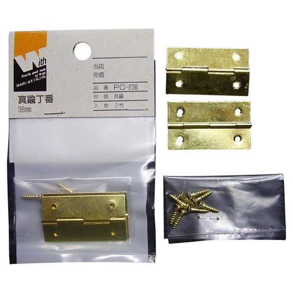 ウィズ 真中角丁番38MM PC-238 YA