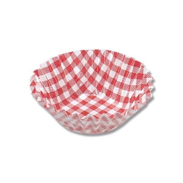 おかずケース 5号深口 赤チェック