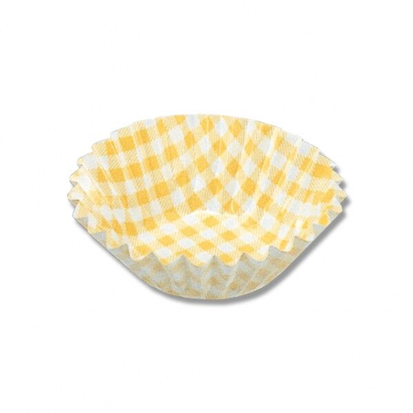 おかずケース 5号深口 黄色チェック