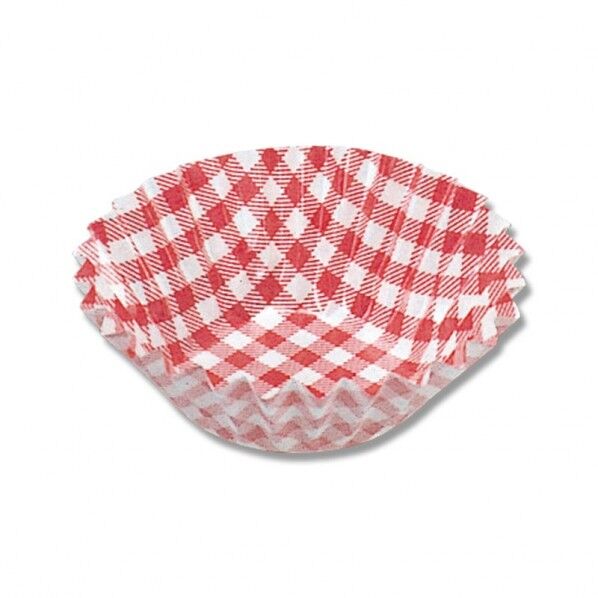 おかずケース 6号深口 赤チェック