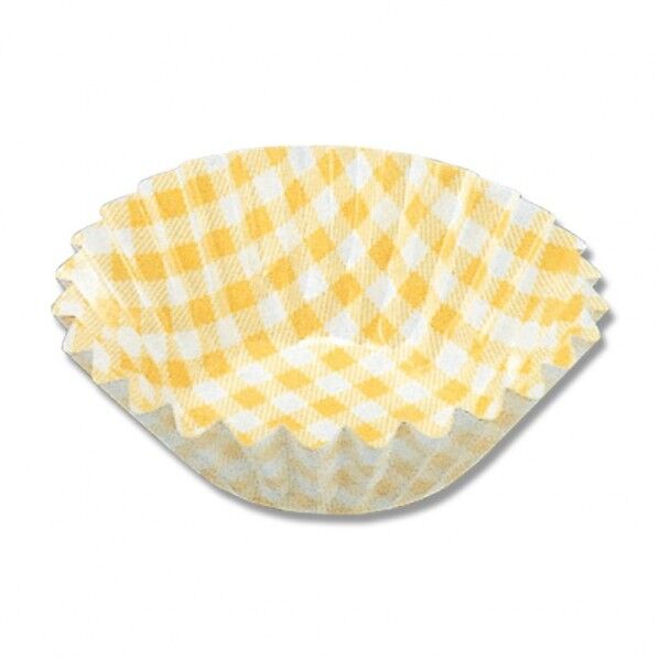 おかずケース 7号深口 黄色チェック