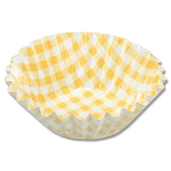 おかずケース 8号深口 黄色チェック