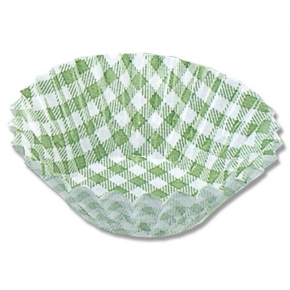 おかずケース 8号深口 緑チェック