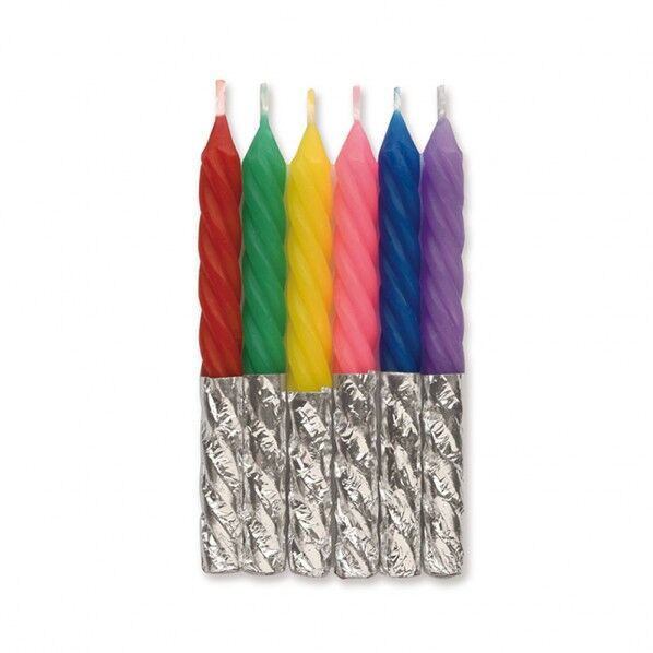 キャンドル 2 1/2 6本ラセン 136211