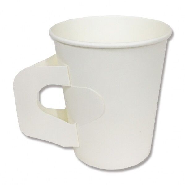 ペーパーカップ 7オンスハンドル付ホワイト
