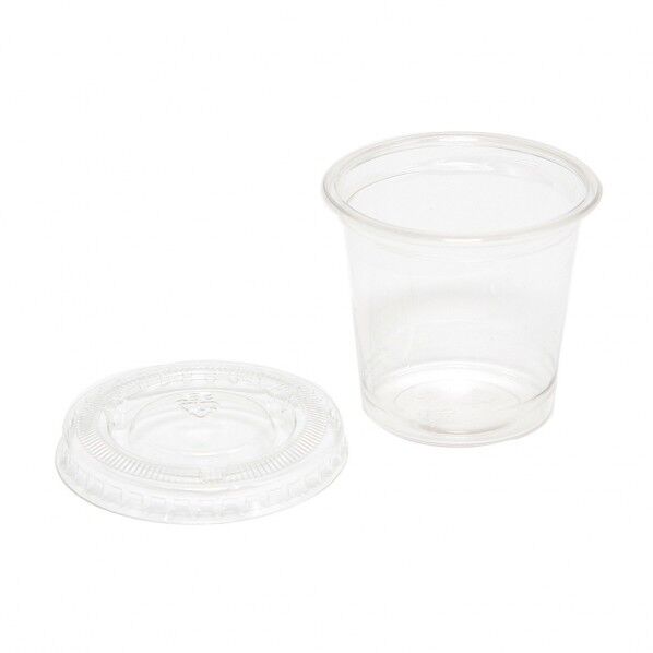 HEIKO 透明カップ A-PET 1オンス 蓋セット 口径45mm 50組 透明 004525000 1点