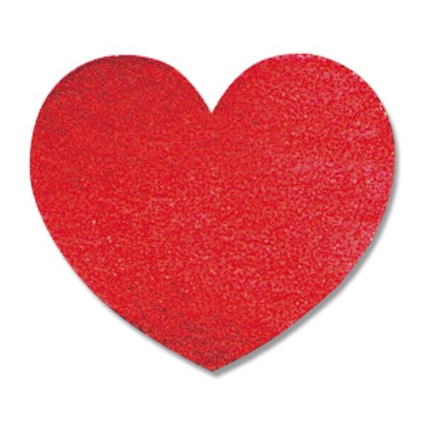 HEIKO タックラベル(シール) No.317 ハート 18片 赤 23×26mm 007073110 1シート