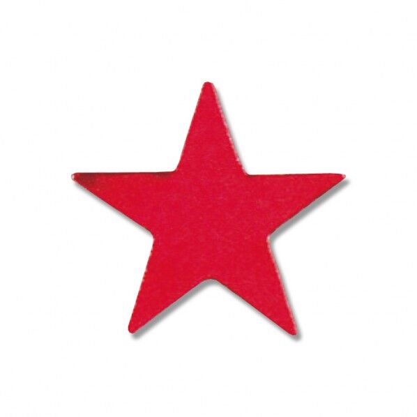 シモジマ HEIKO タックラベル(シール) No.332 星 赤 23×25mm 18片入 23×25mm 赤 007073125 1シート