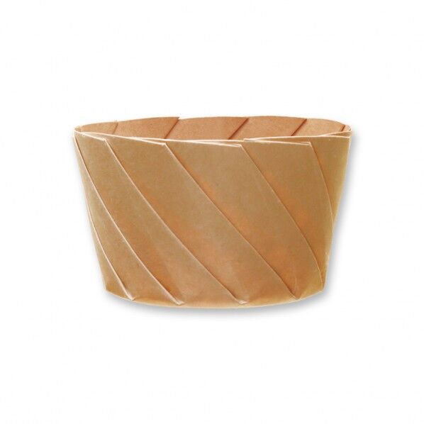 食品容器 おりがみカップ 特小 20枚 茶 88×50×底径70mm 4738143 1点
