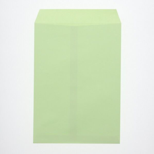 HEIKO カラー封筒 角2 枠無 100枚 鶯 240×332mm(定形外) 7529301 1点