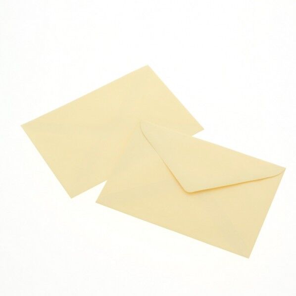 HEIKO カラー封筒 洋2 枠無 100枚 パステルクリーム 114×162mm(定形) 7527905 1点