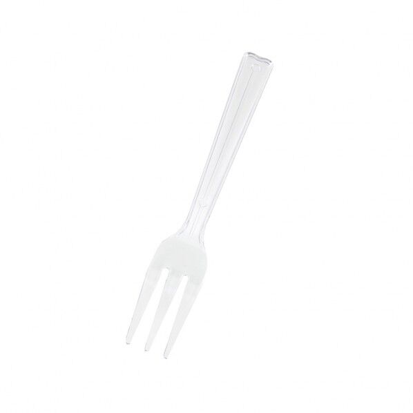 プラスチックフォーク 12cm バラ 透明 100本 004513013 100本