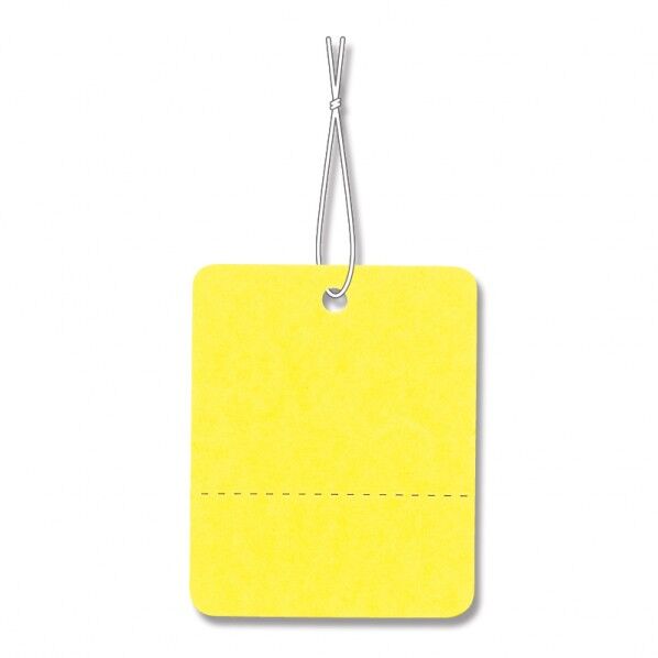 提札 No.524 黄 綿糸付 500枚 007152400 500枚