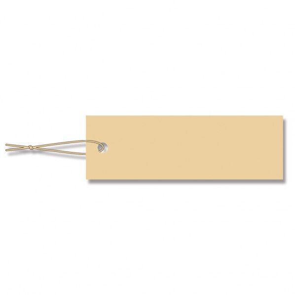 提札 ミニパック No.599 ベージュ ベージュ綿糸付 100枚 007158326 100枚