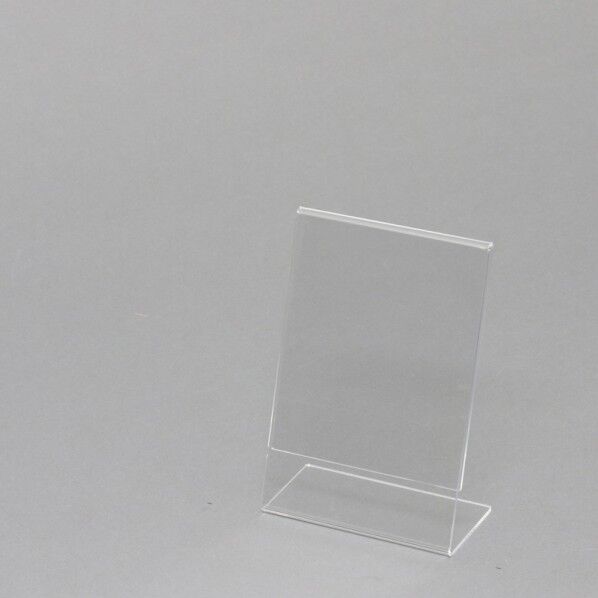 HEIKO サインホルダー 写真L判 縦 L字片面 透明 90×47×130mm 007306230 1個