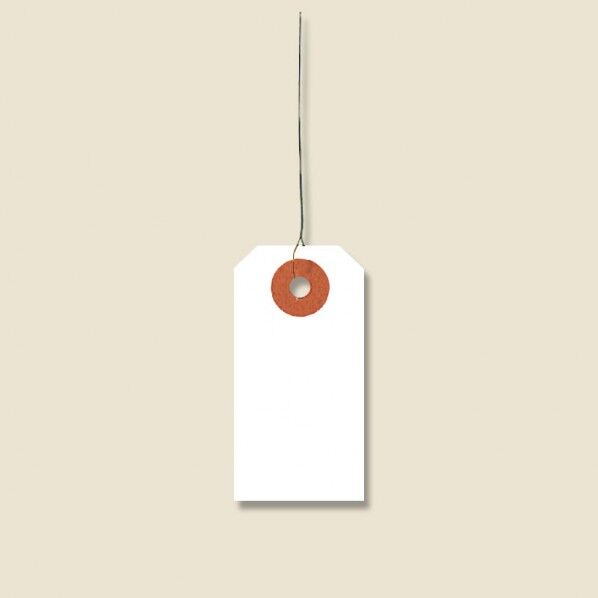 荷札 豆(90)1000枚 白 30×60mm 003500300 1000枚