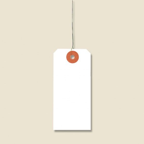 荷札 中(135)1000枚 白 42×90mm 003500500 1000枚