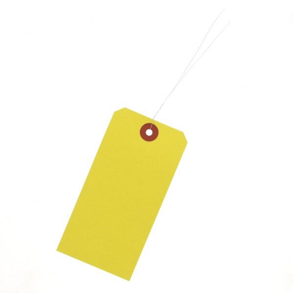 荷札 2号 1000枚 黄 60×120mm 003501701 1000枚