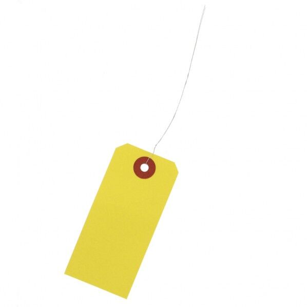 荷札 中 1000枚 黄 42×90mm 003501702 1000枚