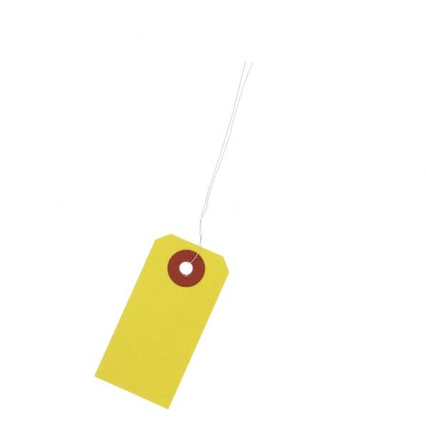 荷札 豆 1000枚 黄 30×60mm 003501703 1000枚