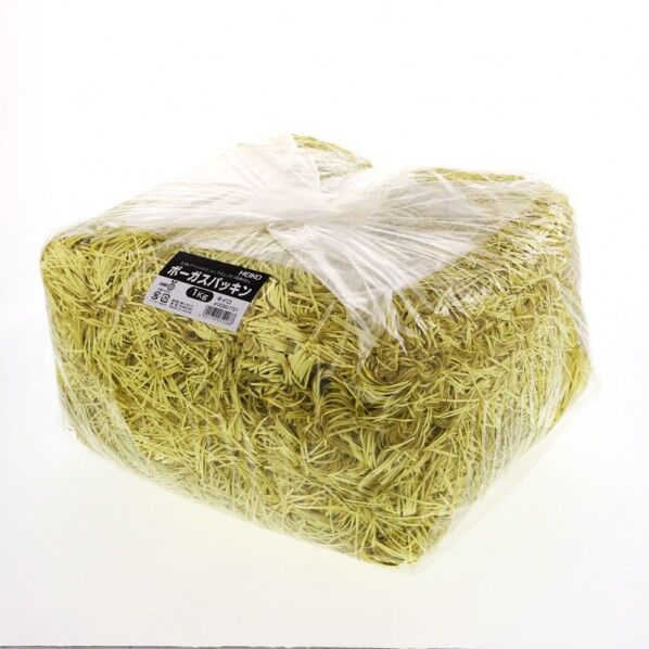 HEIKO 緩衝材 ボーガスパッキン 1kg入 キイロ 003801701 1袋