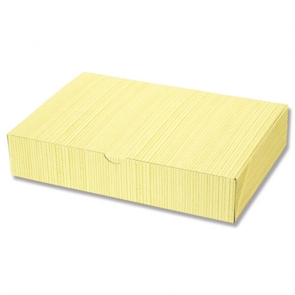 HEIKO 箱 木目箱 特大 50枚 黄/銀 200×137×40mm 004210003 50枚