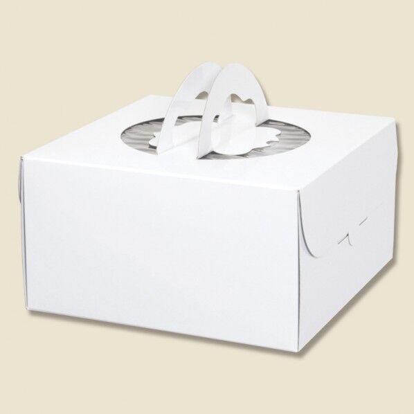 HEIKO 箱 手提げデコホワイト7寸 10枚 ホワイト 250×250×135mm 004232299 10枚