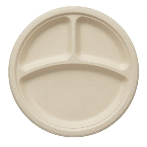 食品容器 エコバンブー プレート 3仕切り BPY-25 004491018 20枚