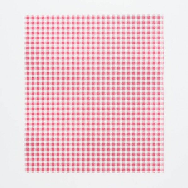 ワックスペーパー 21.8-25 ギンガム赤 ギンガム赤 218×250mm 004527009 100枚