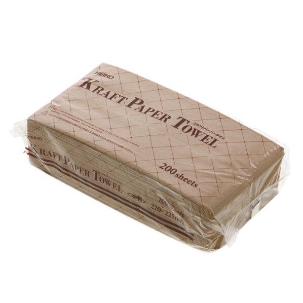 HEIKO クラフトペーパータオル シングル 中判 200枚 クラフト 220×225mm 004722005 200枚