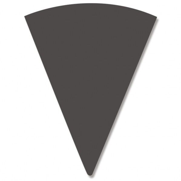 HEIKO ワッフルコーンスリーブ 無地 100枚 ブラック 120×70mm(直径約50mm) 004738218 100枚