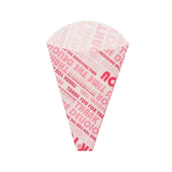 HEIKO クレープ三角袋 デリシャスタイム 100枚 ピンク 120×190mm 004738299 100枚