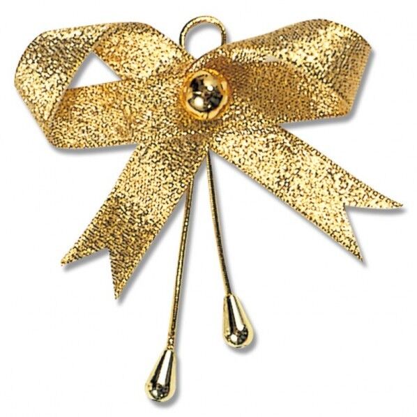 HEIKO リボンビーズタイ 12本 ゴールド 50×60mm 004743201 12個