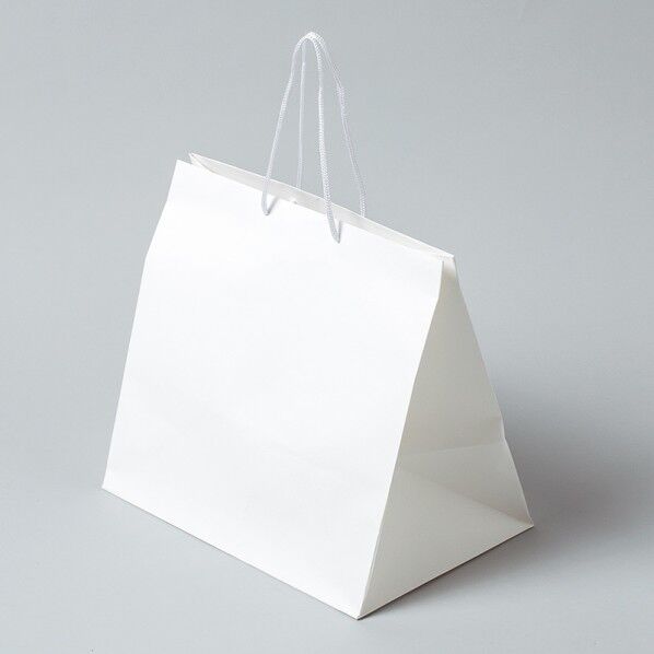 HEIKO 手提げ紙袋 アレンジバッグ L 10枚 白無地 440×マチ295×420mm 006441100 10枚