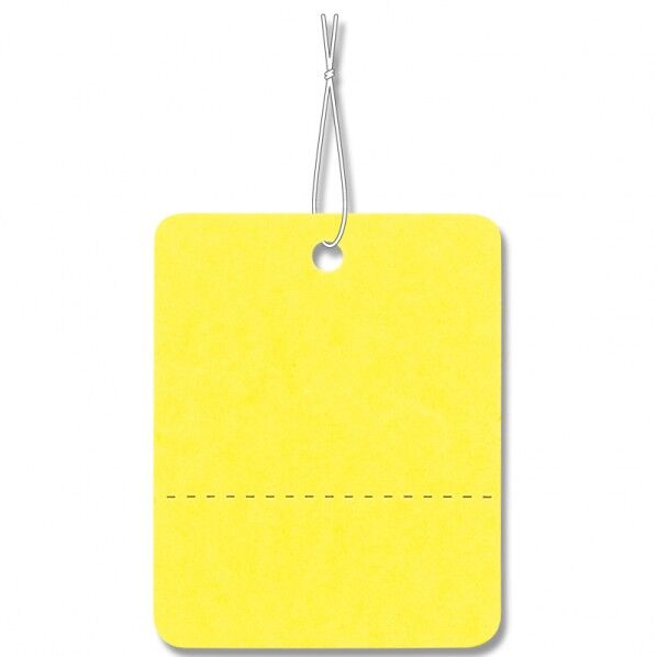 HEIKO 提札 ミニパック No.524 綿糸付 黄 100枚 黄 007158312 100枚