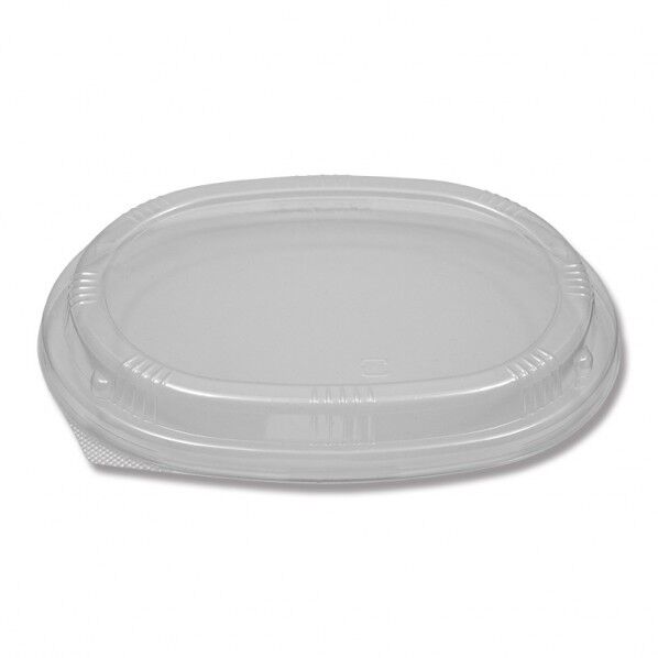 HEIKO 食品容器 ふぁるかたぼっくす 楕円 透明フタ 50枚 透明 125×175×20mm 004250019 50個