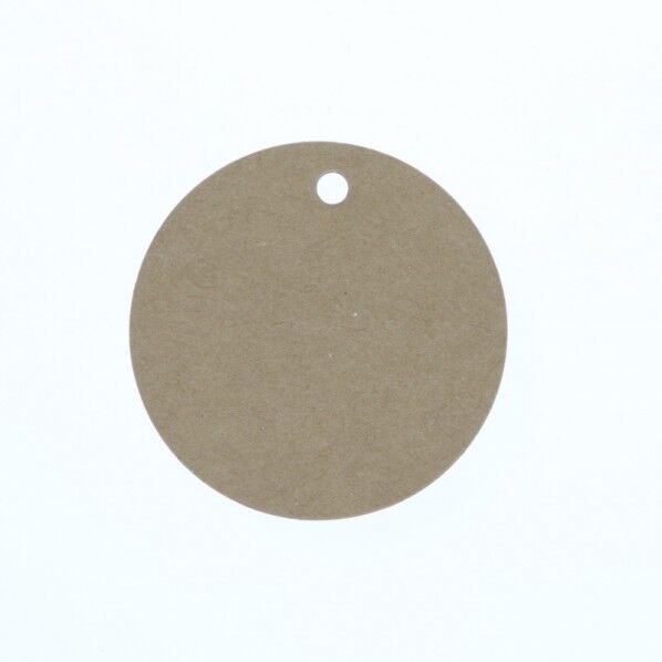 HEIKO ペーパータグ 丸 50枚 クラフト無地 50mm 007232520 50枚