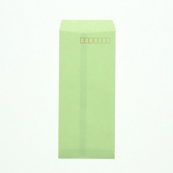 HEIKO カラー封筒 長4 100枚 鶯 90×205mm（定形） 007529001 100枚