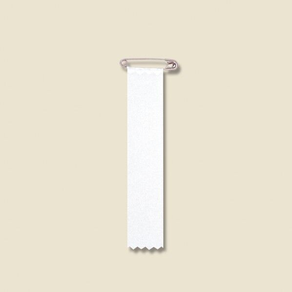 HEIKO 徽章 SS-13 10P 白 12cm×24mm 008750701 10枚