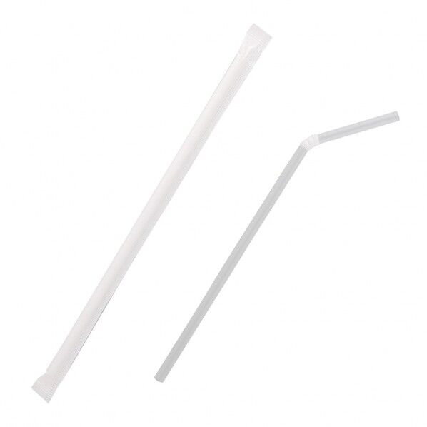 フレキシブルストロー 6×21 クリア 単袋