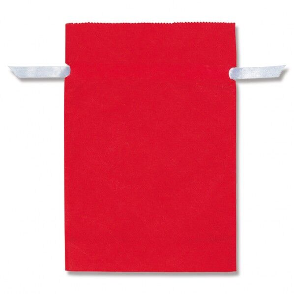 ササガワ 巾着袋 Fシャンテ 60-85アカ 底マチ付 3508947 35-8947 5枚...