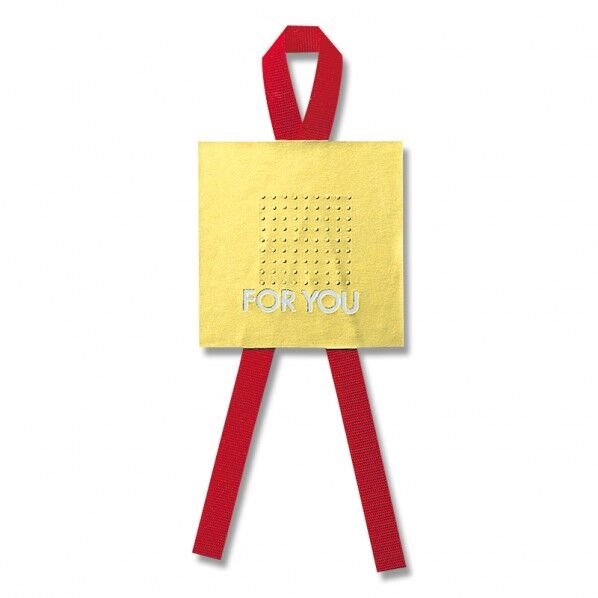 HEIKO ギフトシール(リボン付シール)フォーユー 60片 38×38mm 7068501 1点